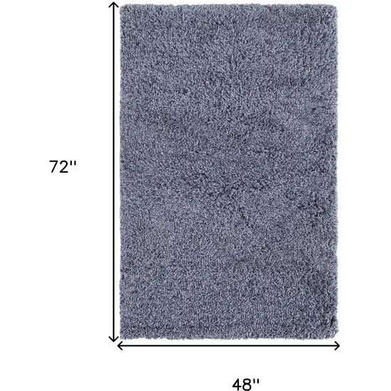 Blue Shag Hand Tufted Area Rug Photo 9