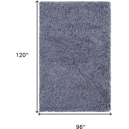 Blue Shag Hand Tufted Area Rug Photo 9