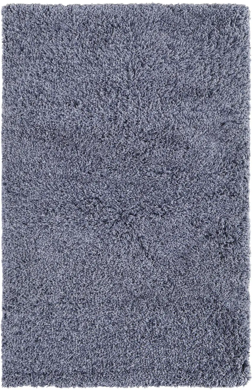 Blue Shag Hand Tufted Area Rug Photo 3