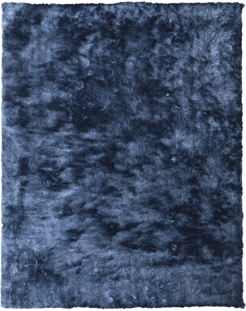 Blue Shag Hand Tufted Area Rug Photo 1
