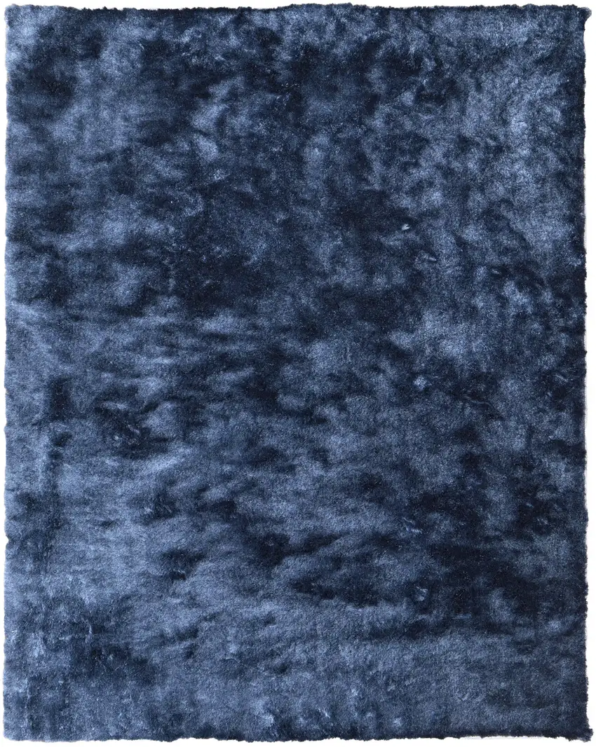 Blue Shag Hand Tufted Area Rug Photo 3