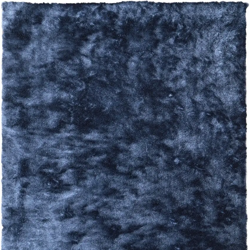 Blue Shag Hand Tufted Area Rug Photo 4