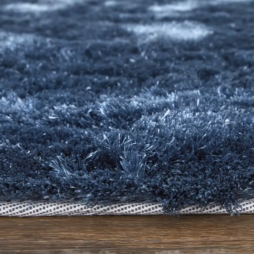 Blue Shag Hand Tufted Area Rug Photo 9
