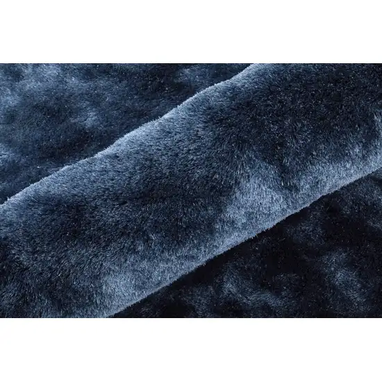 Blue Shag Hand Tufted Area Rug Photo 9