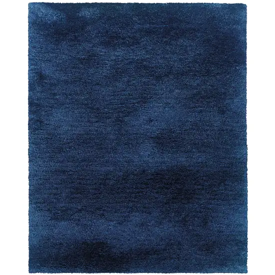 Blue Shag Hand Tufted Area Rug Photo 4