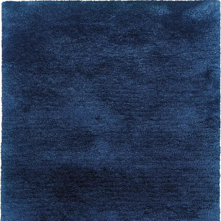 Blue Shag Hand Tufted Area Rug Photo 6