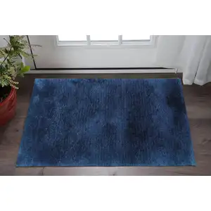 Photo of Blue Shag Hand Tufted Area Rug