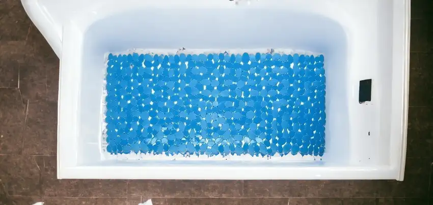Blue Spa Pebbles Bathtub Mat Photo 9
