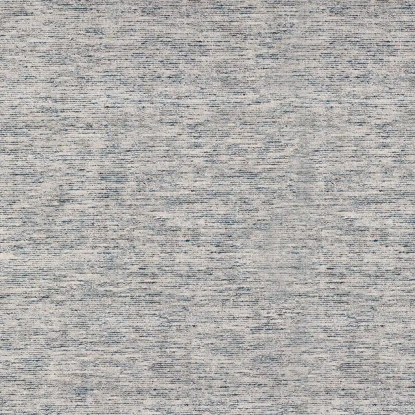 Blue Square Wool Hand Loomed Handmade Area Rug Photo 3