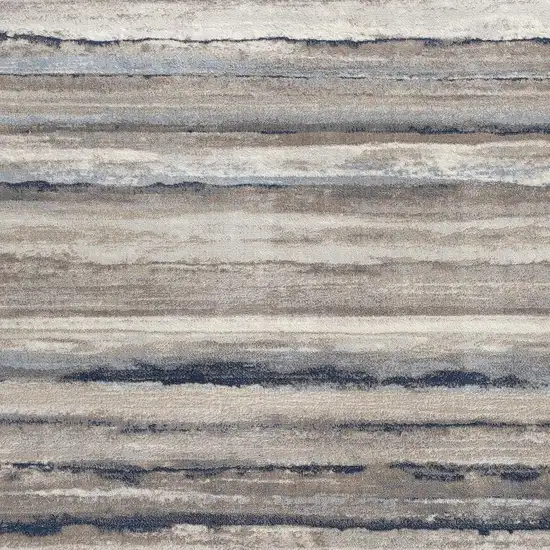 Blue Striped Area Rug Photo 8