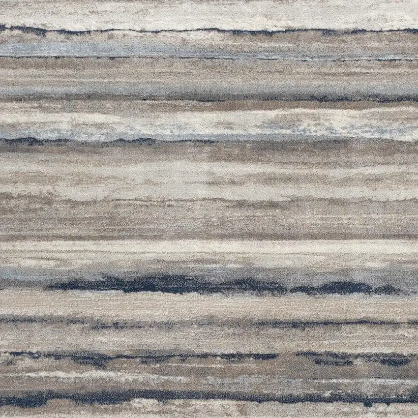 Blue Striped Area Rug Photo 8