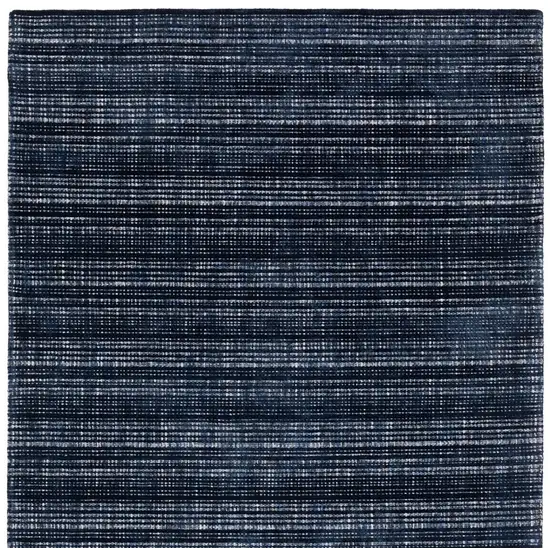 Blue Striped Hand Tufted Area Rug Photo 5