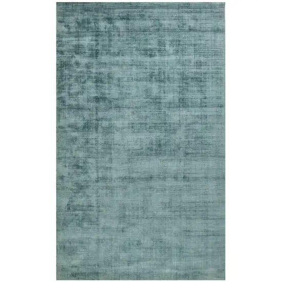 Blue Striped Hand Woven Area Rug Photo 4