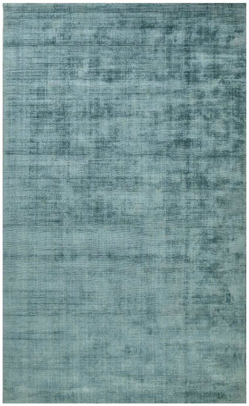 Blue Striped Hand Woven Area Rug Photo 3