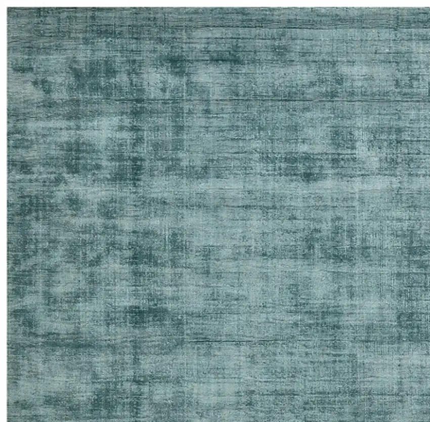 Blue Striped Hand Woven Area Rug Photo 3
