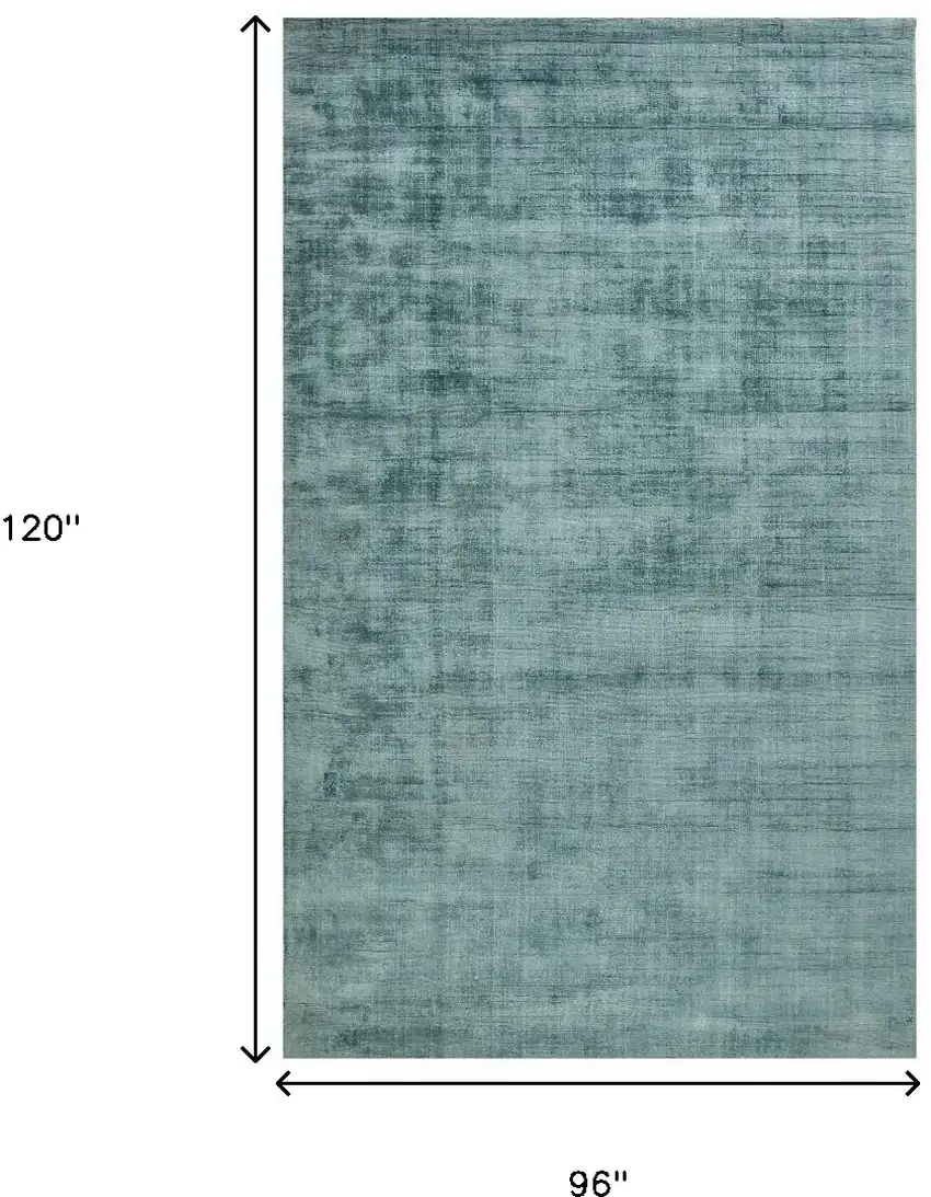 Blue Striped Hand Woven Area Rug Photo 8