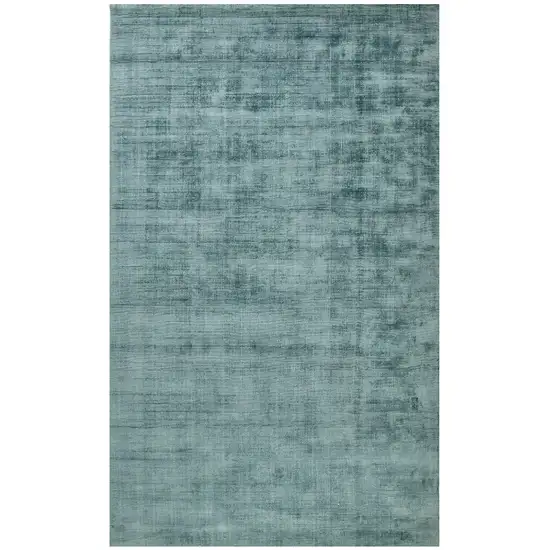 Blue Striped Hand Woven Area Rug Photo 2