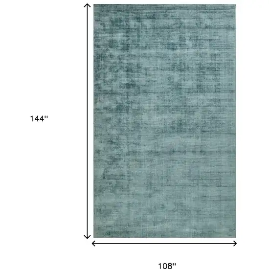 Blue Striped Hand Woven Area Rug Photo 8