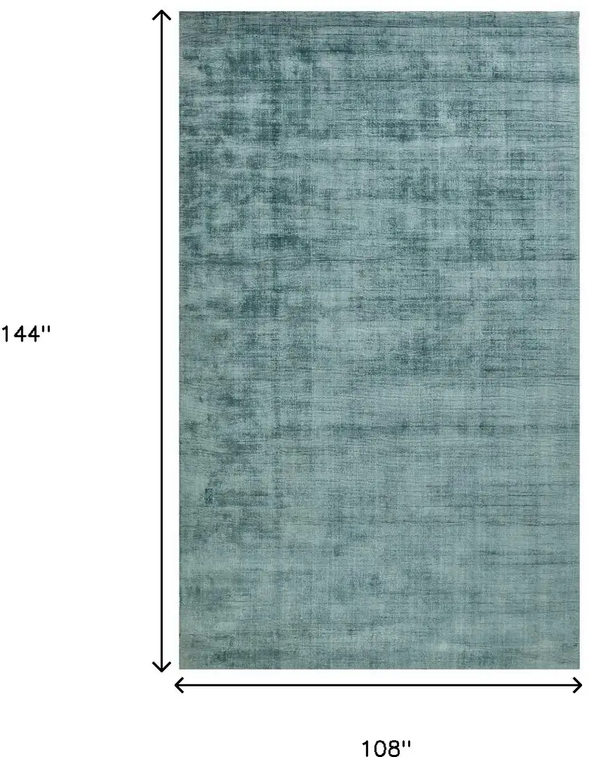 Blue Striped Hand Woven Area Rug Photo 8