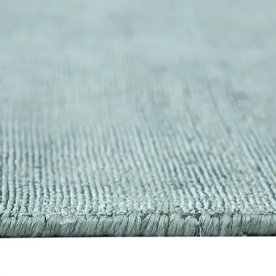 Blue Striped Hand Woven Area Rug Photo 9