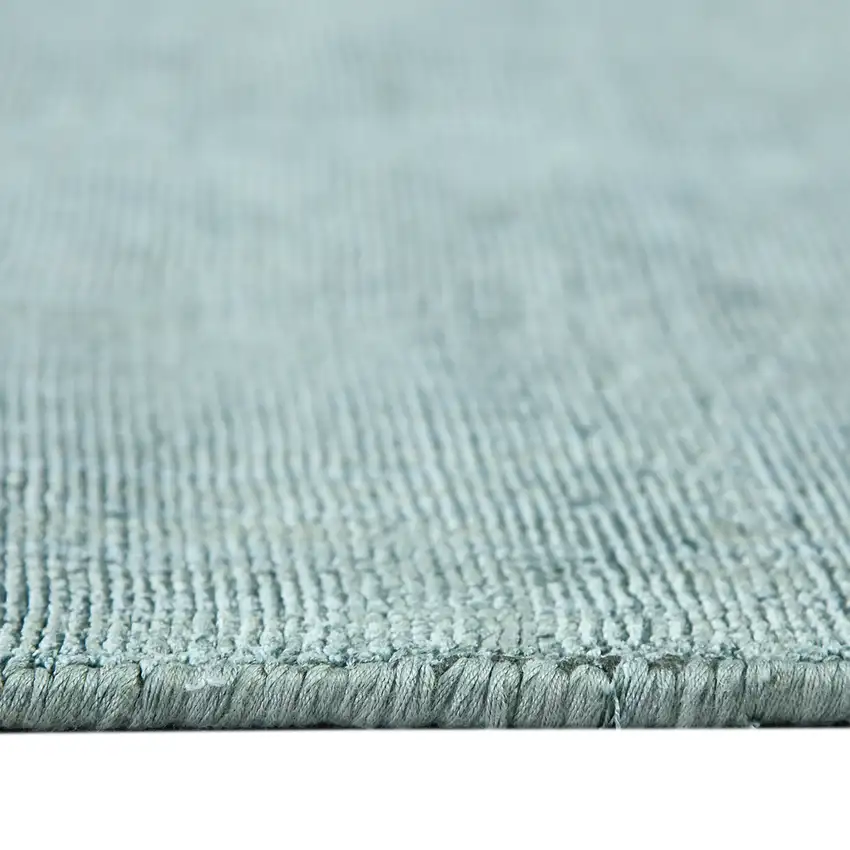 Blue Striped Hand Woven Area Rug Photo 9