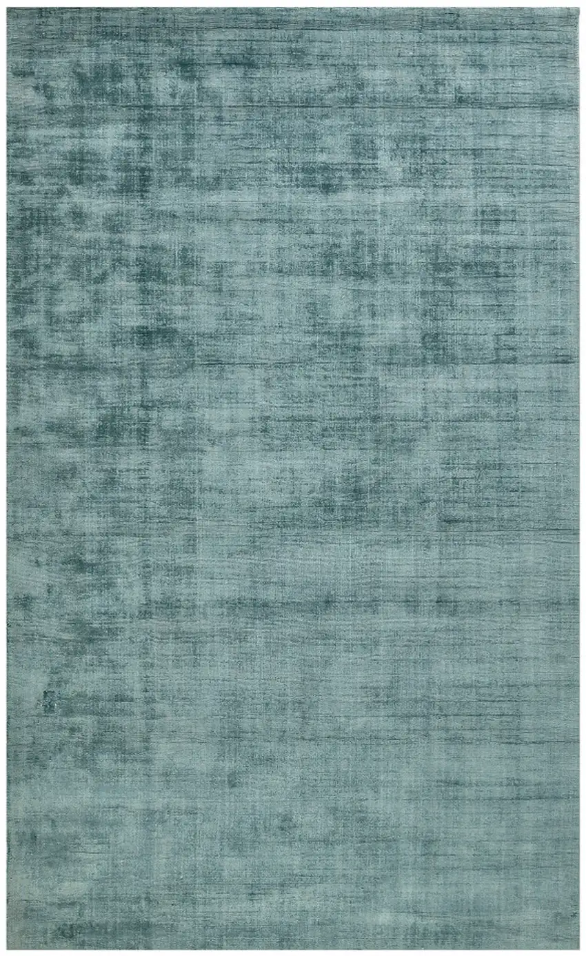 Blue Striped Hand Woven Area Rug Photo 4