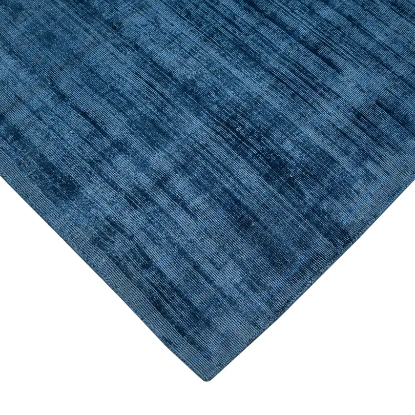 Blue Striped Hand Woven Area Rug Photo 5