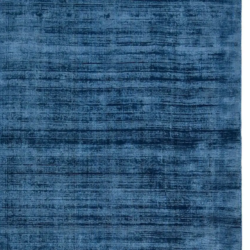 Blue Striped Hand Woven Area Rug Photo 9