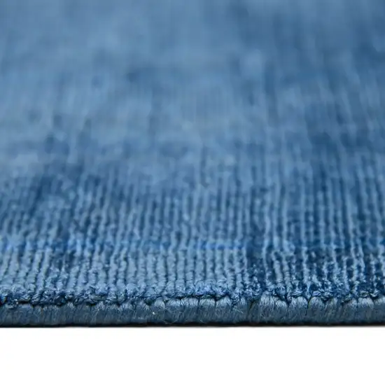 Blue Striped Hand Woven Area Rug Photo 3