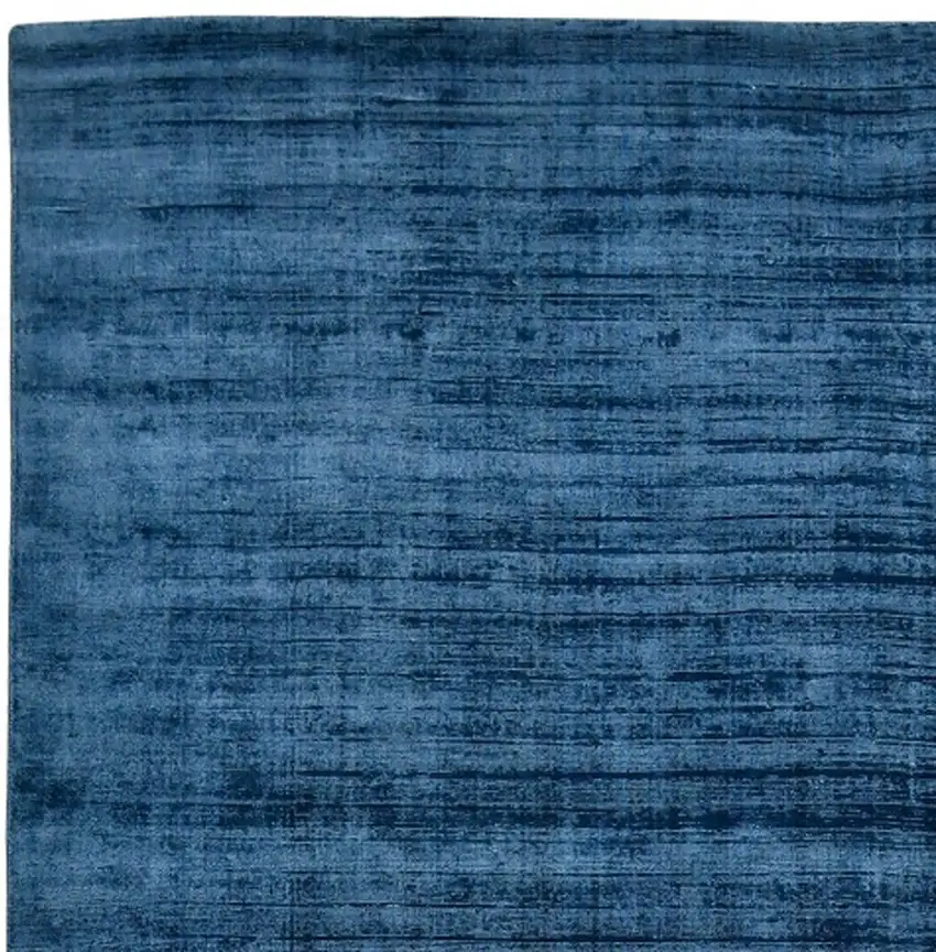 Blue Striped Hand Woven Area Rug Photo 7