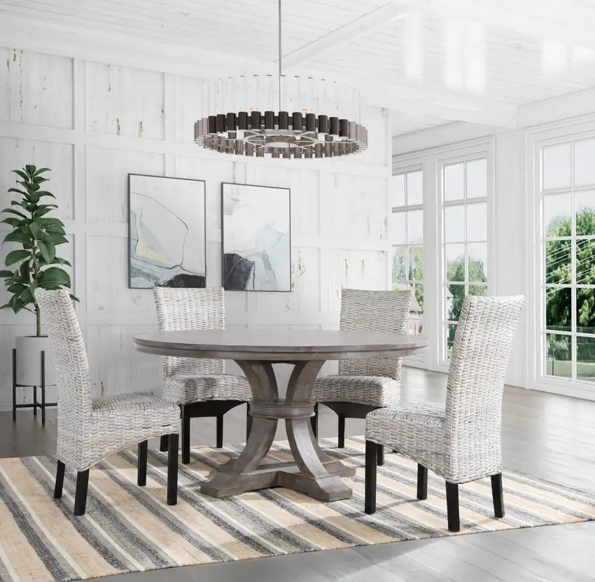 Blue Striped Hand Woven Area Rug Photo 8