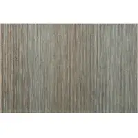 Photo of Blue Striped Hand Woven Area Rug