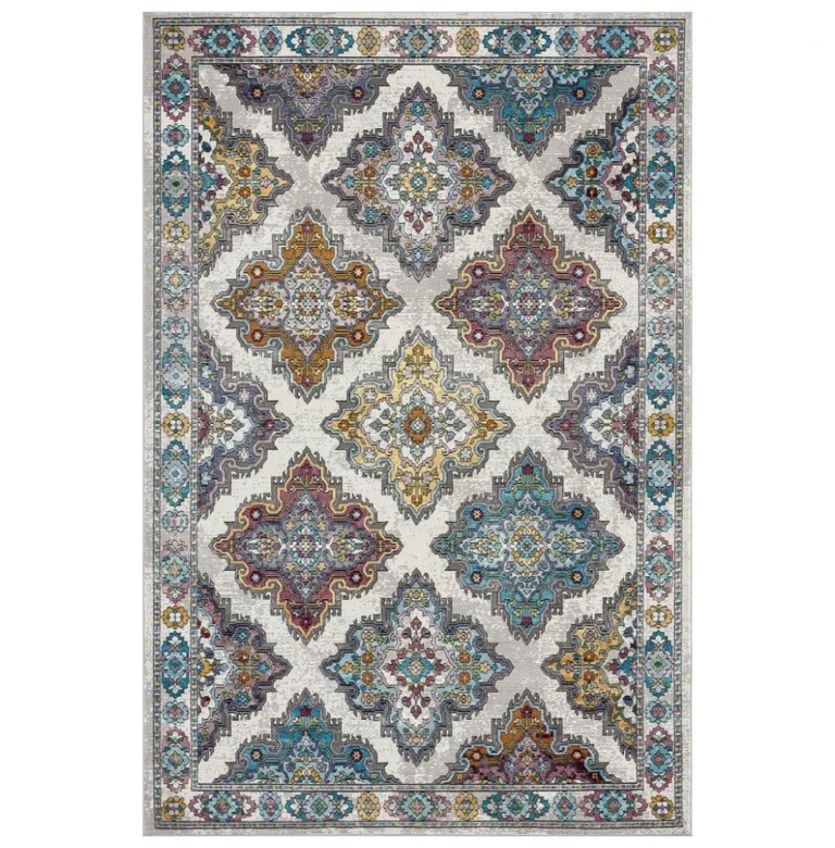 Blue Traditional Floral Motifs Area Rug Photo 2