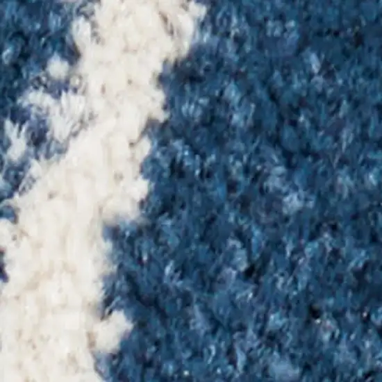 Blue And Gold Floral Area Rug Photo 1