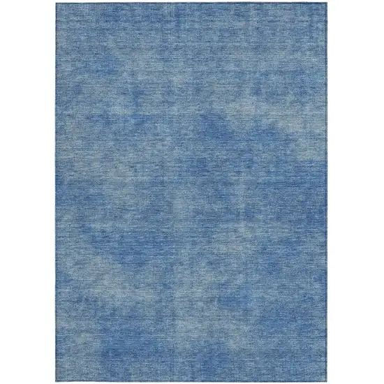 Blue Washable Indoor Outdoor Area Rug Photo 5