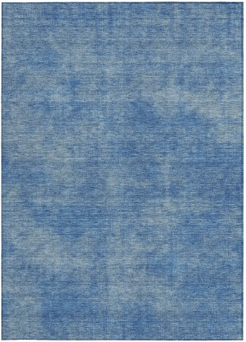 Blue Washable Indoor Outdoor Area Rug Photo 5