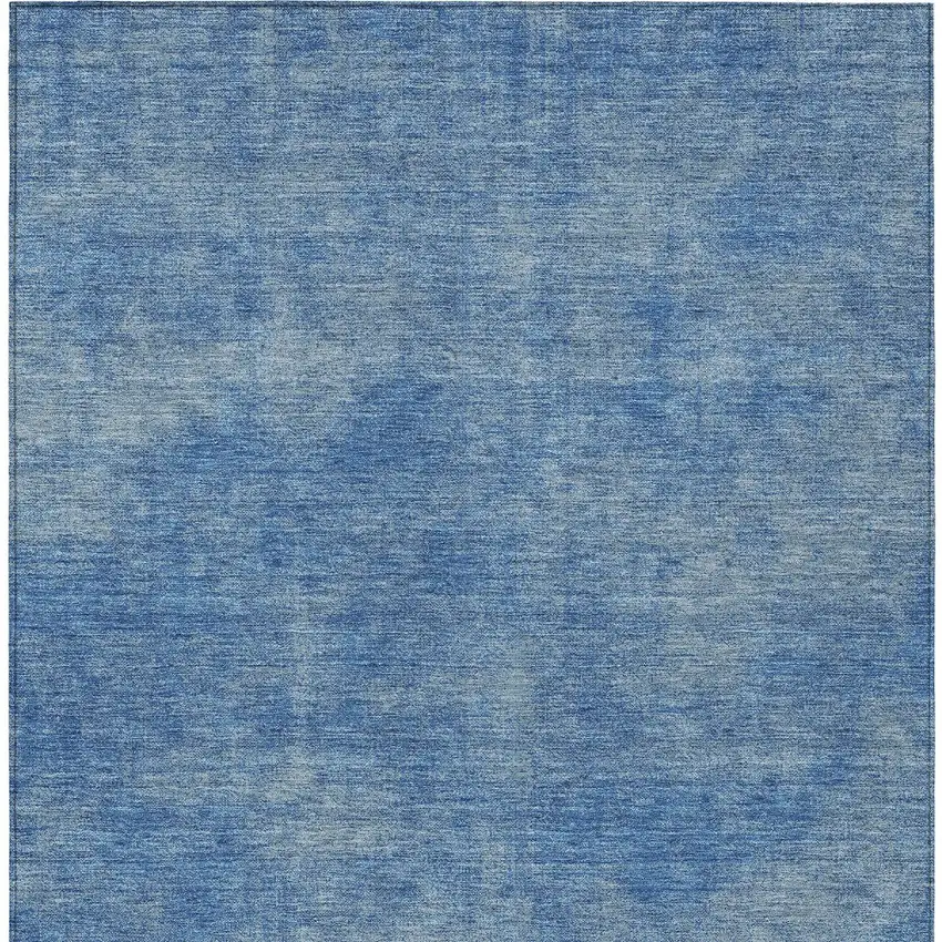 Blue Washable Indoor Outdoor Area Rug Photo 6