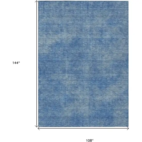 Blue Washable Indoor Outdoor Area Rug Photo 3
