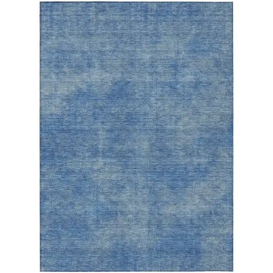 Blue Washable Indoor Outdoor Area Rug Photo 2