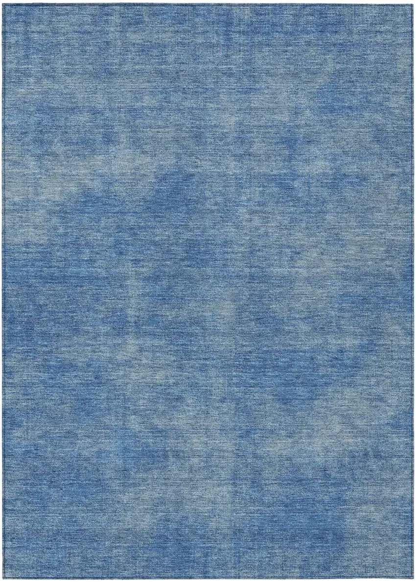 Blue Washable Indoor Outdoor Area Rug Photo 2