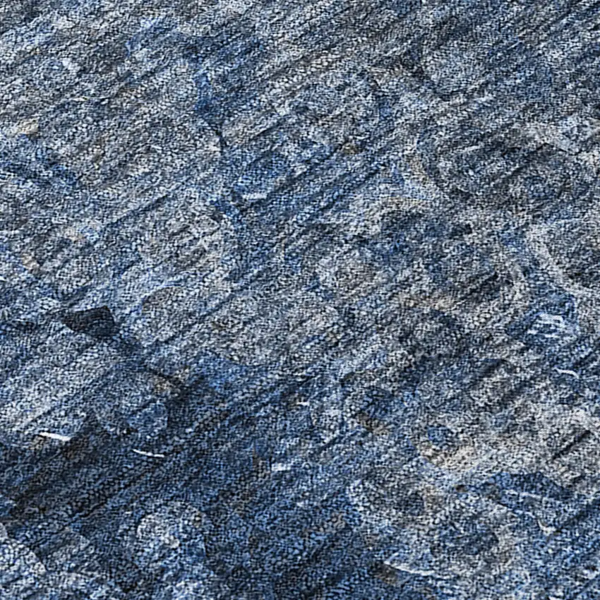 Blue Washable Non Skid Indoor Outdoor Area Rug Photo 8
