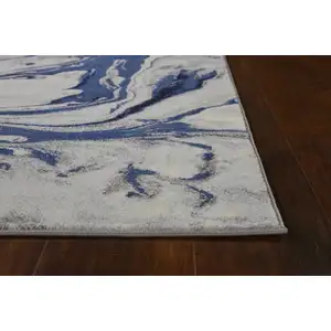 Photo of Blue Watercolor Indoor Area Rug