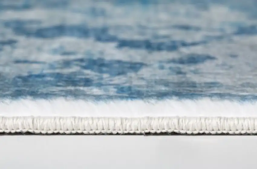 Blue White Abstract Sky Area Rug Photo 6