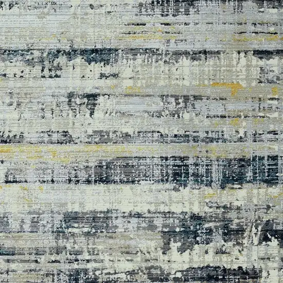 Blue And Gray Abstract Area Rug Photo 4