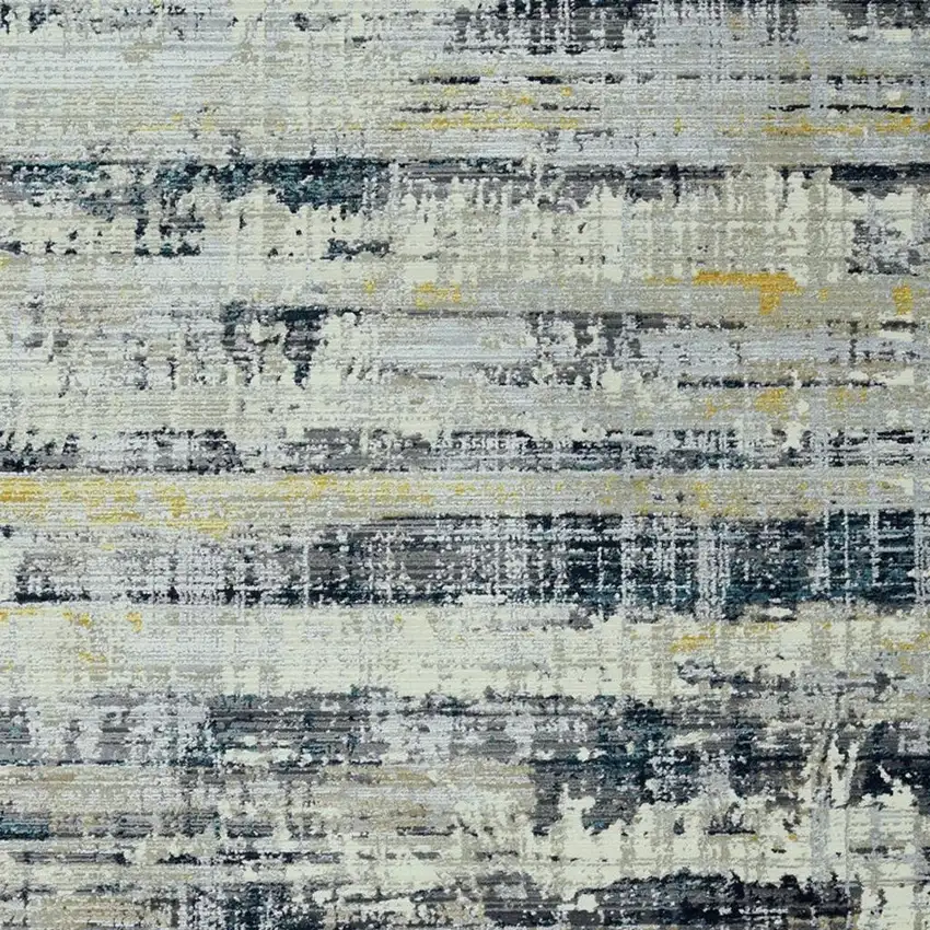 Blue And Gray Abstract Area Rug Photo 4