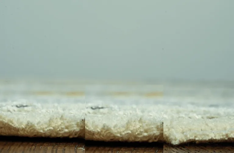 Blue White Distressed Traditional Runner Rug Photo 2