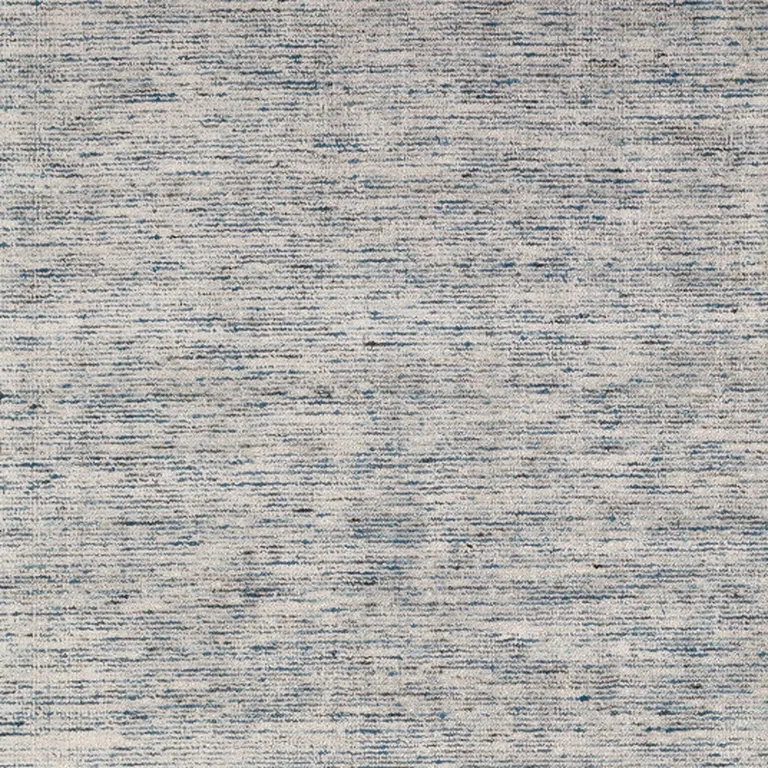 Blue Wool Hand Loomed Handmade Area Rug Photo 4