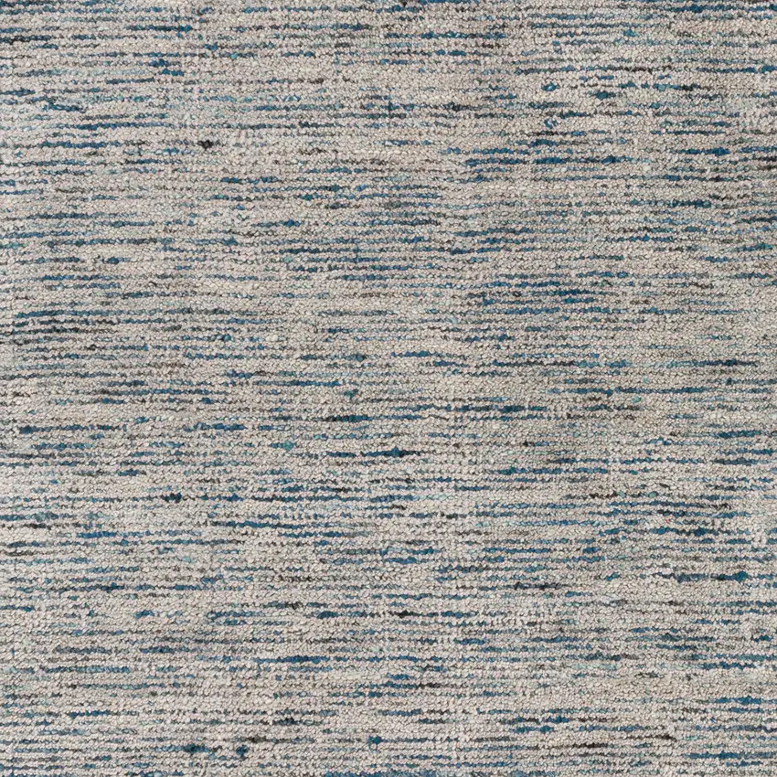 Blue Wool Hand Loomed Handmade Area Rug Photo 6