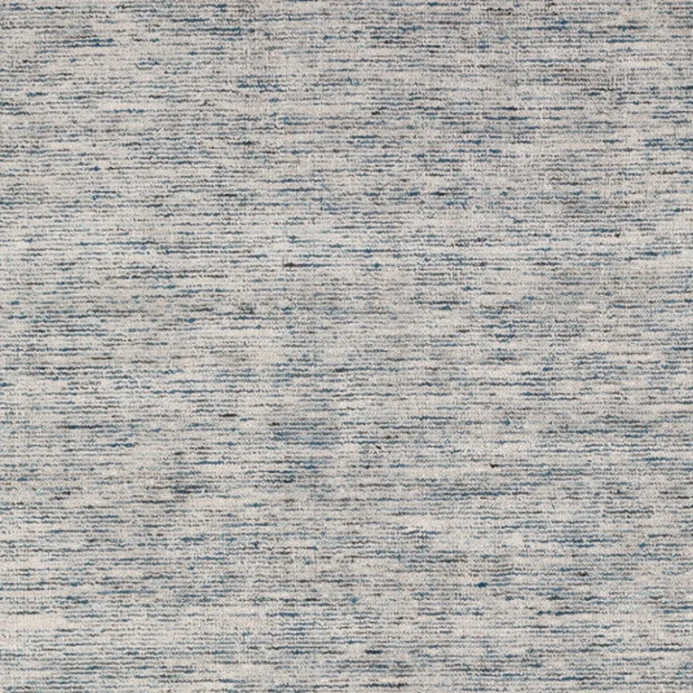 Blue Wool Hand Loomed Handmade Area Rug Photo 4