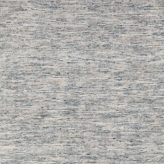 Blue Wool Hand Loomed Handmade Area Rug Photo 5